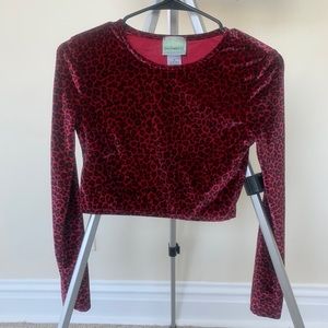 Tops pink leopard